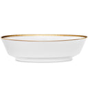 Charlotta Gold Oval Serving Bowl