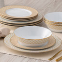 Trocadero Gold 12pce Dinner Set