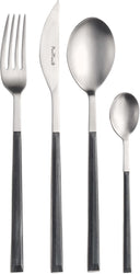 Sushi Satin Ebony 24pc Cutlery Set