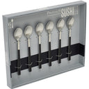 Sushi Satin Ebony 6pc Espresso Spoon Set