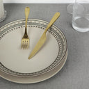 Drop Satin Gold 24pc Cutlery Set