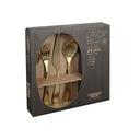 Drop Satin Gold 24pc Cutlery Set