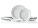 Arctic White 12pc Dinner Set