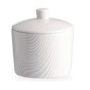 White on White Dune Sugar Bowl