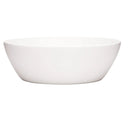 White ceramic bowl on a white background