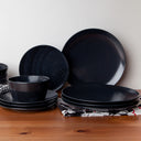 Black on Black Dune Coupe Entree Plate 21cm