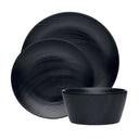 Black on Black Dune 12pc Dinner Set
