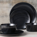 Black on Black Dune Coupe Entree Plate 21cm
