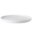 White ceramic plate on a white background