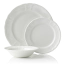 Baroque White 12pc Dinner Set