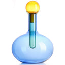 Chemical Borosilicate Designer Bottle Blue