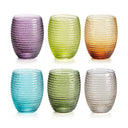 IVV Helix Mouthblown Coloured Tumbler Set of 6