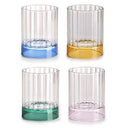 Quattro Coloured Borosilicate Tumbler Set of 4