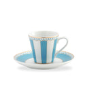 Carnivale Light Blue Espresso Cup & Saucer