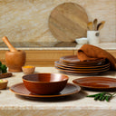 Adam Liaw 12pc Dinner Set Amber