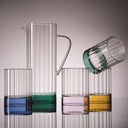 Quattro Note Blue Borosilicate Water Jug 1L